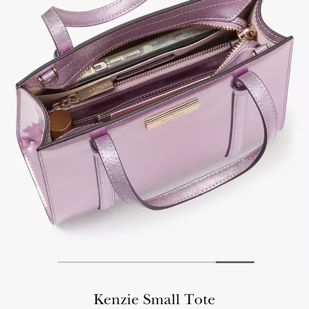 Kate Spade Quartz PINK Structured Tote Bag - Picture 5 of 15